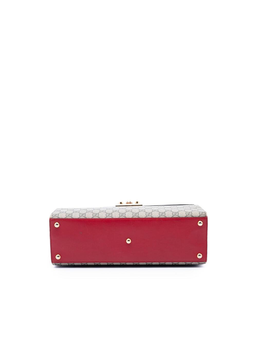 Gucci Gg Supreme Padlock Top Handle Bag #278842G80B - Picture 3 of 6